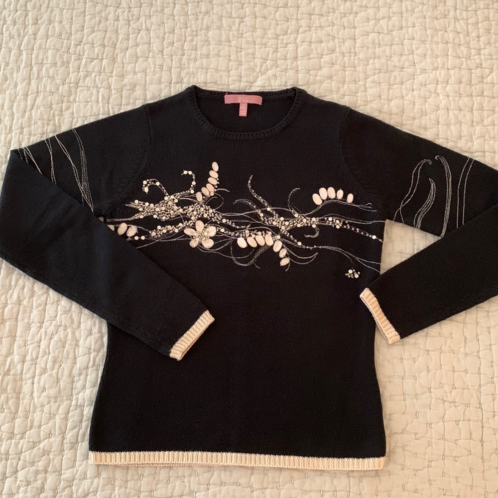 Beautiful Beaded and Embroidered Sweater